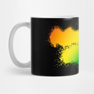 Rainbow Paint Smudge Minimalism Mug